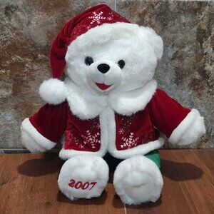 DanDee Snowflake Teddy Christmas Bear 2007 Stuffed Animal 20"